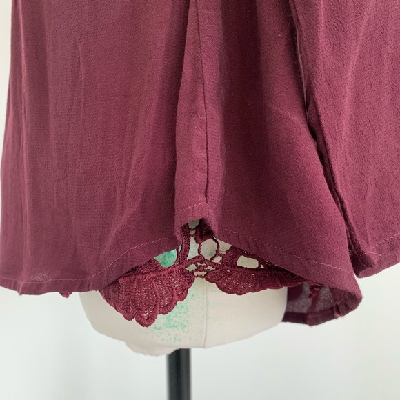 ASTR Peek-a-Boo Lace Silk Blend Romper - Picture 7 of 8